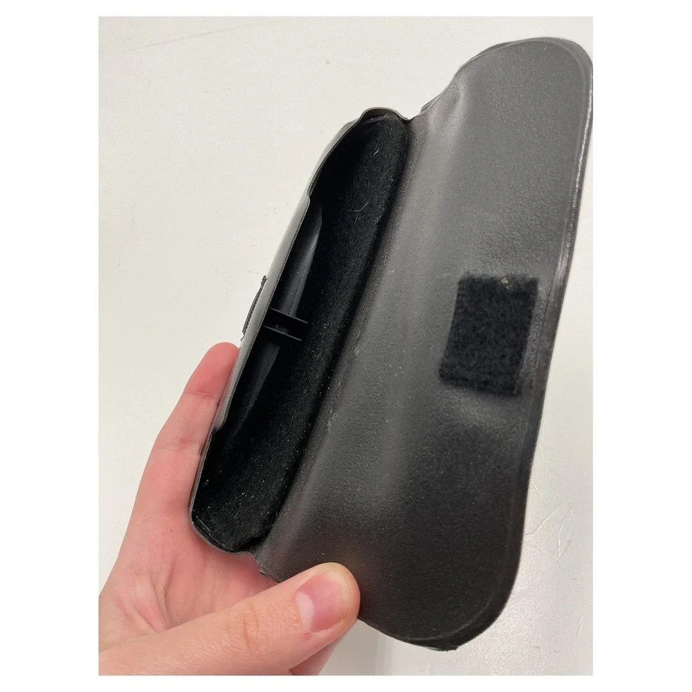 Vintage Black Faux Leather‎ Padded Eyeglass Case